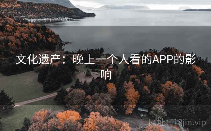 文化遗产：晚上一个人看的APP的影响