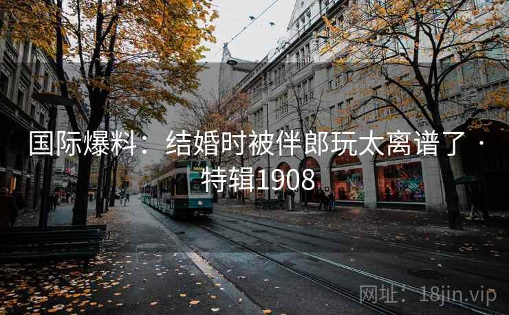 国际爆料：结婚时被伴郎玩太离谱了 · 特辑1908